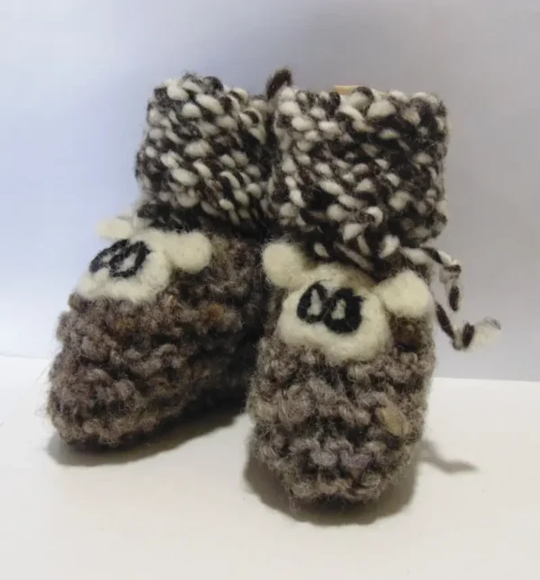 Zapatos de lana bebé - Imagen 4
