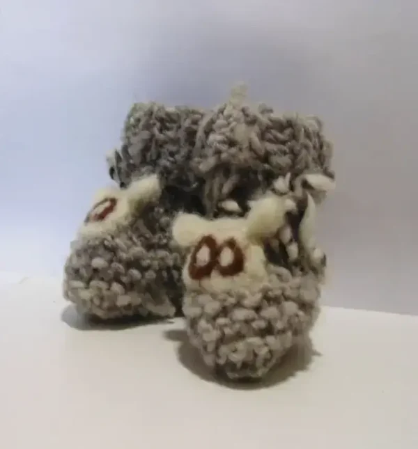 Zapatos de lana bebé - Imagen 5